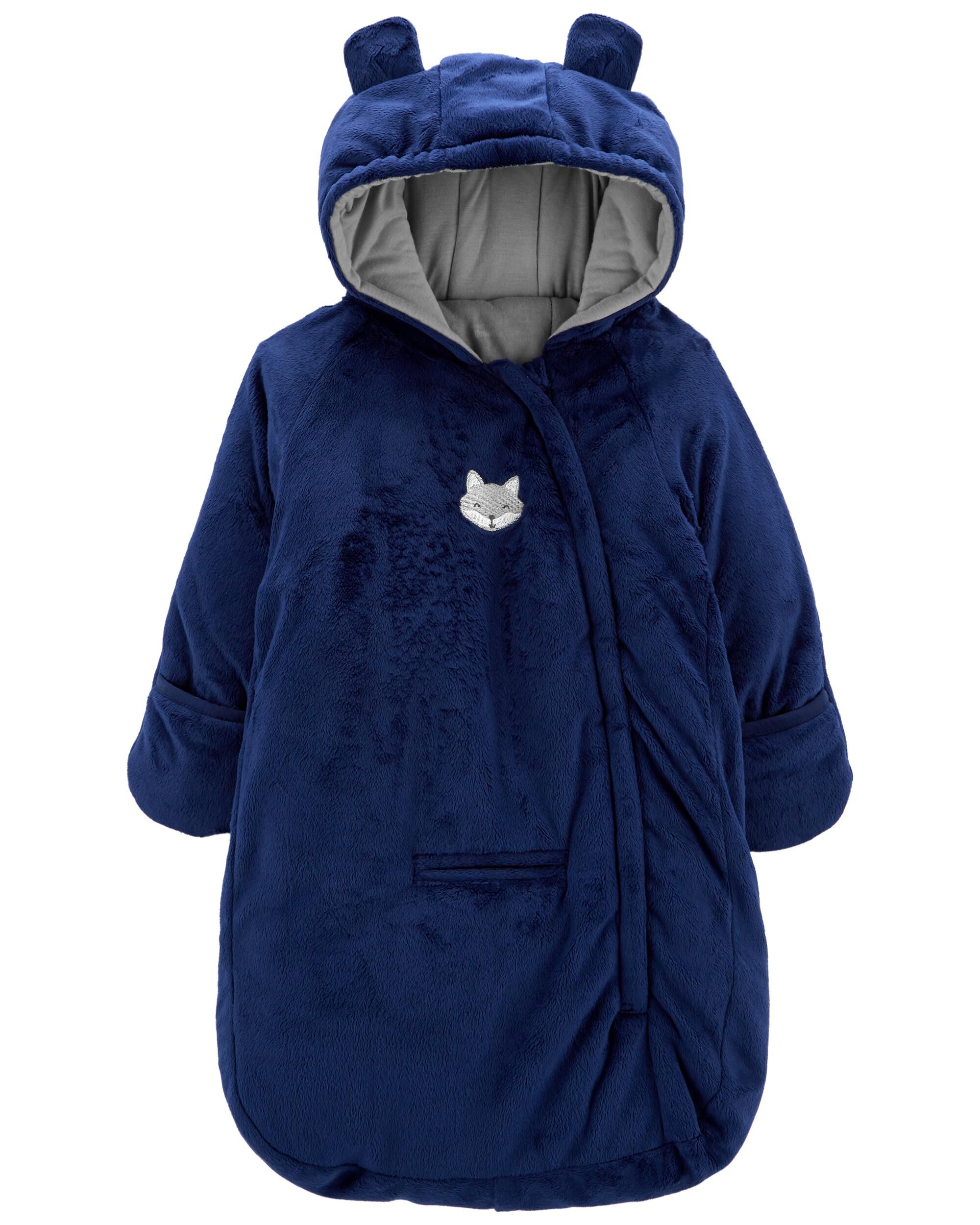 Baby boy carter's sherpa bunting pram sales