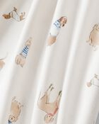 Toddler Dog Loose Fit 2-Piece Pyjamas - White, image 2 of 5 slides