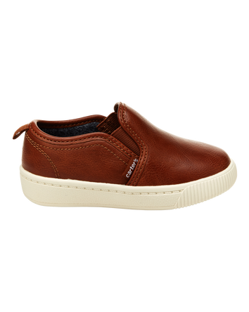 Toddler Faux Leather Casual Sneakers, 