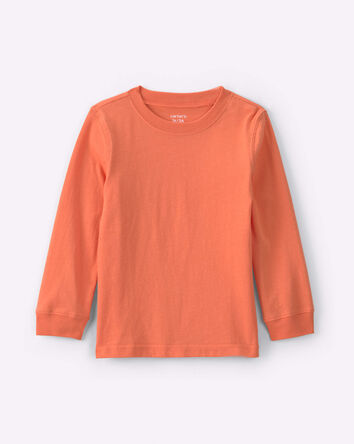 Toddler Long-Sleeve T-shirt - Orange, 