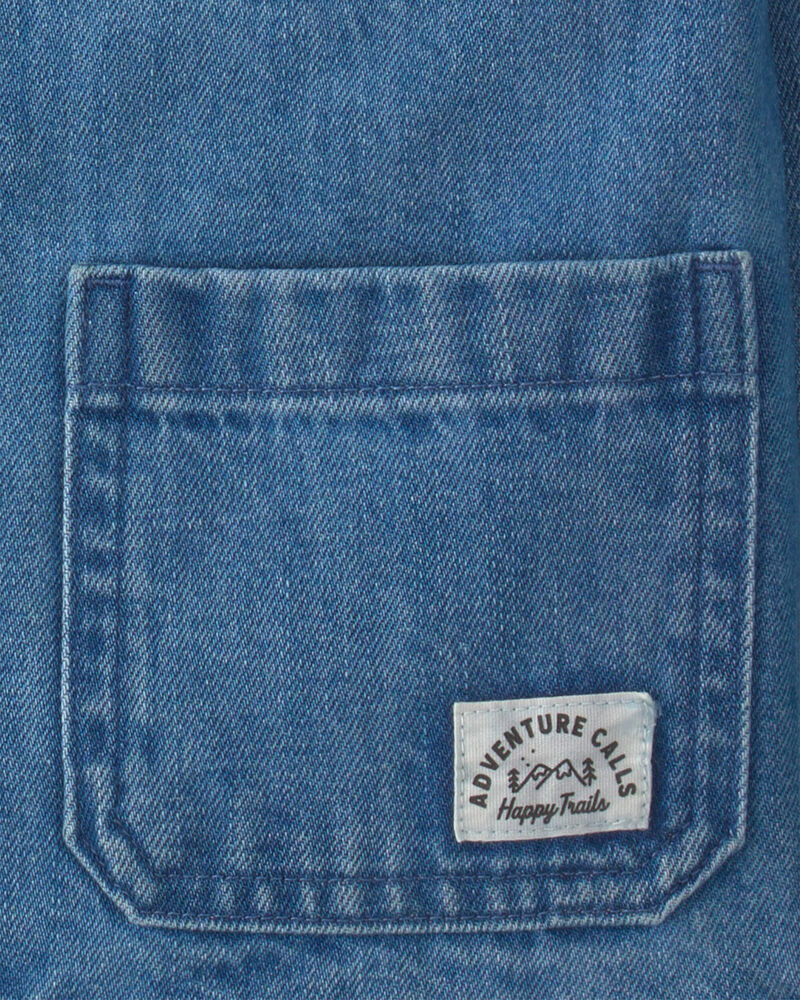 Toddler Organic Cotton Denim Barn Jacket, image 3 of 4 slides
