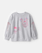 Filles - Chandail ouat&eacute; &agrave; Disney&copy; Princesses de la Saint-Valentin &ndash; Gris, image 1 sur 3 diapositives