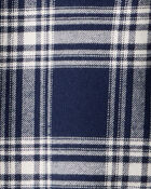 Toddler Organic Cotton Button-Front Flannel Shirt, image 3 of 4 slides