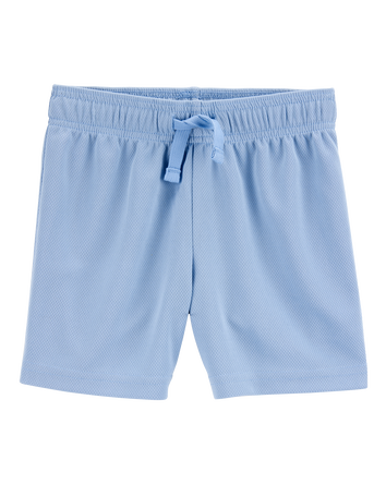 Toddler Solid Cotton Blend Shorts - Blue, 