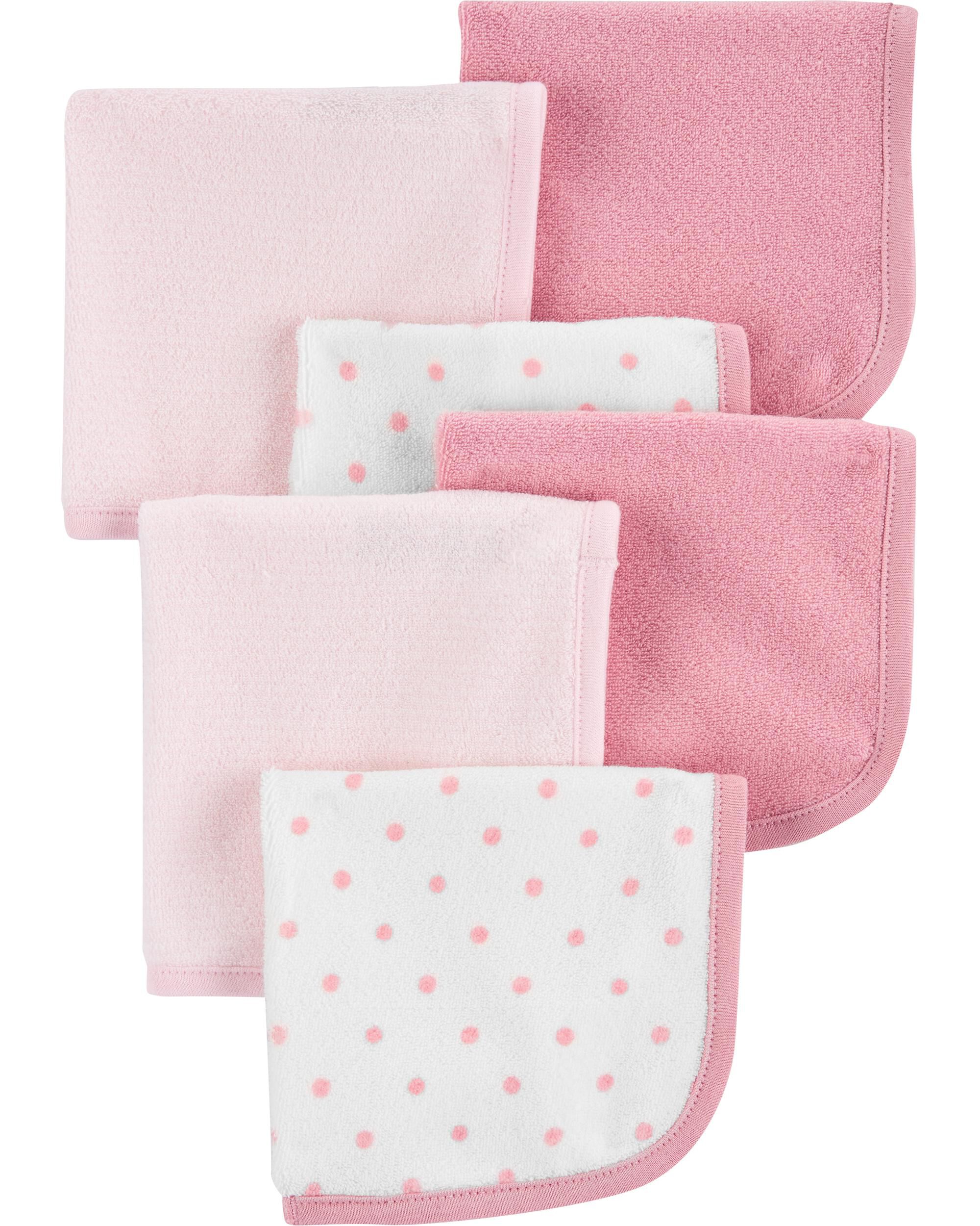 Pink baby washcloths online