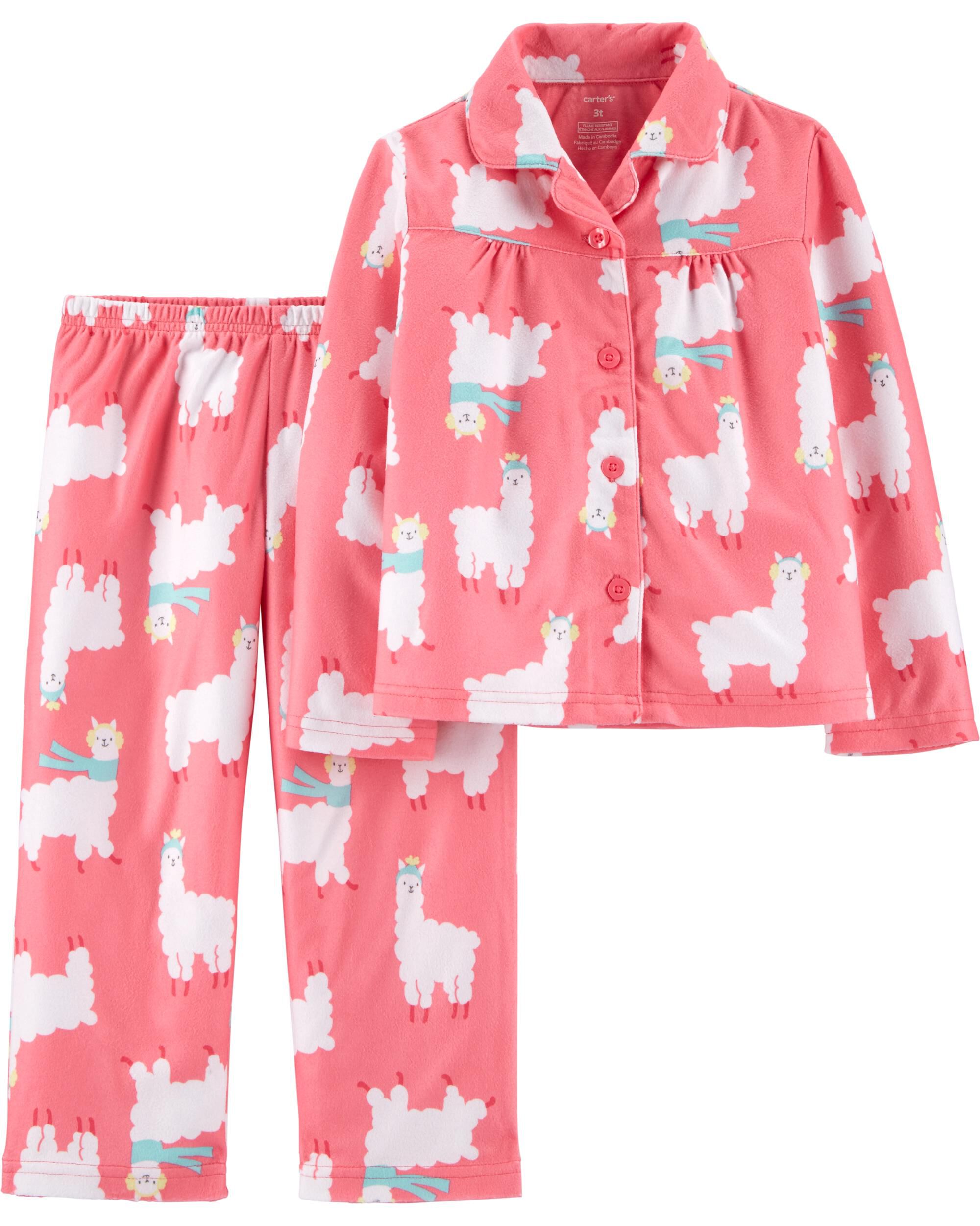 carters fleece pajamas 2t