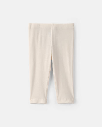 Baby Girl 2-Pack Bear Pull-On Pants - Cream/Green, 