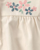 B&eacute;b&eacute; fille - Ensemble 2 pi&egrave;ces haut manches longues &agrave; motif floral et pantalon - Rose/Cr&egrave;me, image 5 sur 6 diapositives
