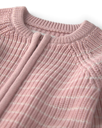 B&eacute;b&eacute; fille - Combinaison en tricot de coton biologique, 