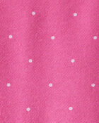 Baby Girl DayDream Fleece Polka Dot Knit Dress - Pink, image 3 of 4 slides