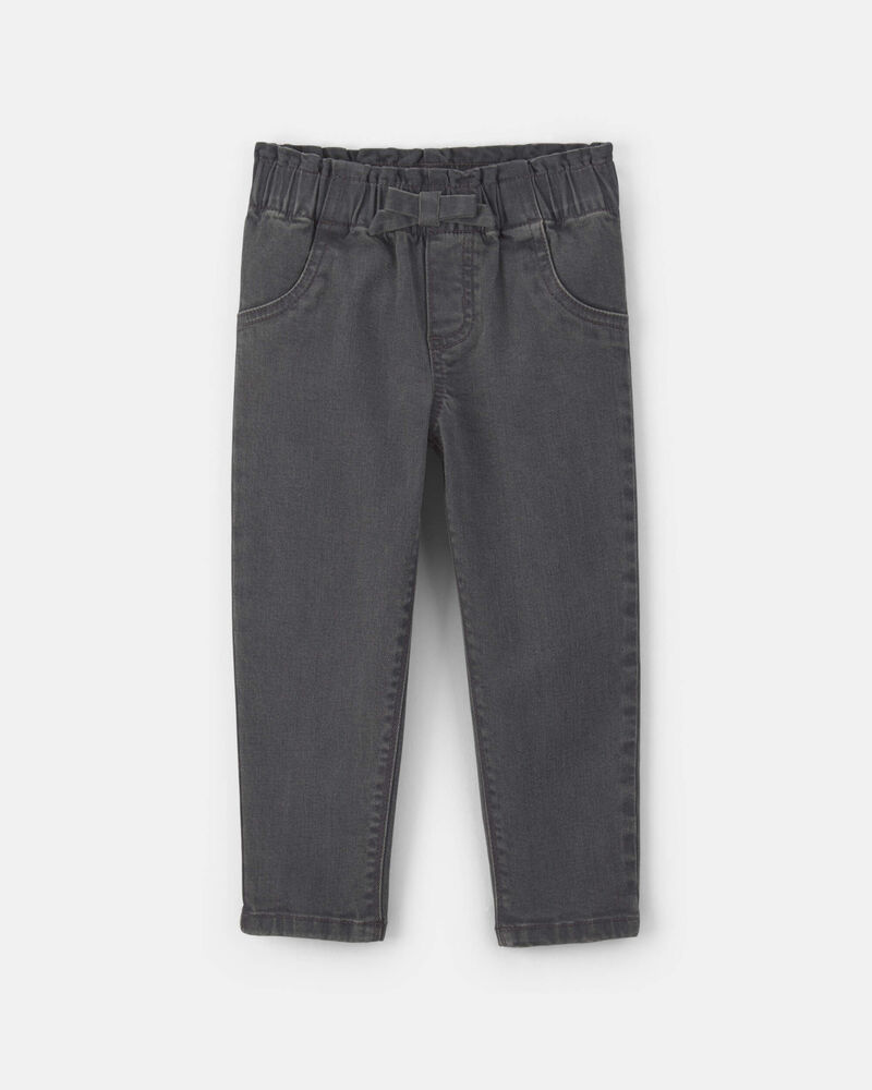 Toddler Girl Denim Pants - Black, image 1 of 4 slides