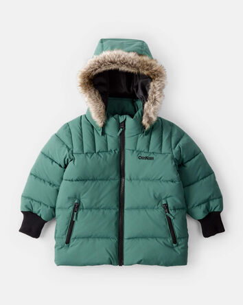 Toddler Boy Urban Bubble Heavy Weight Jacket - Spruce, 