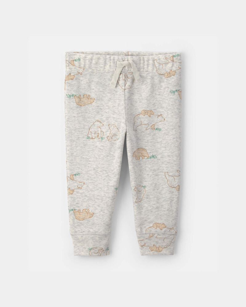 Baby 4-Piece Bear Long-Sleeve Layering Set - Grey, image 2 of 4 slides