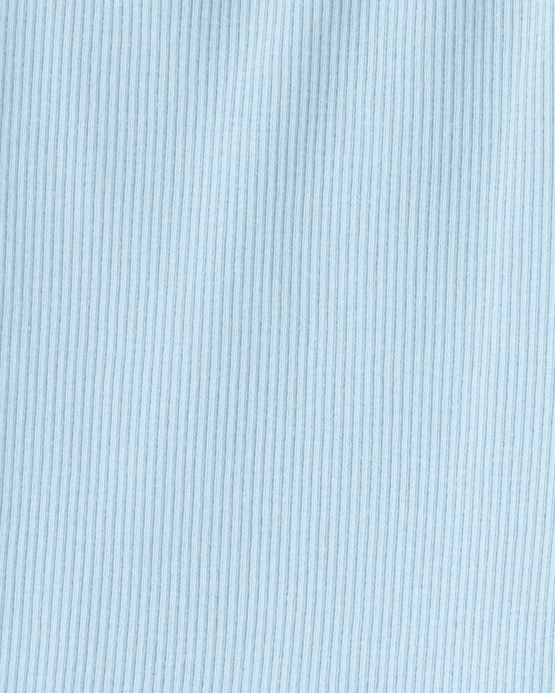 Filles - Short de cycliste, couleur unie - Bleu, image 3 sur 3 diapositives