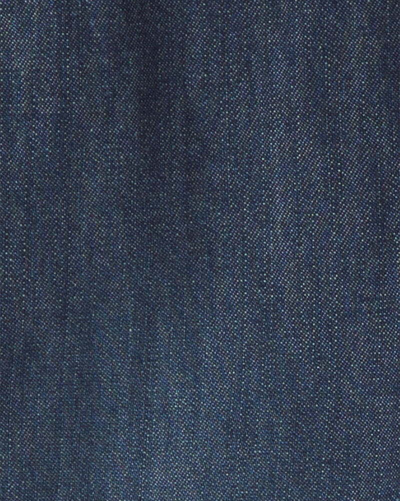 Toddler Boy Buffalo Check Denim Overalls - Dark Wash, image 3 of 4 slides