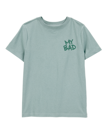 Kid 'My Bad' Short-Sleeve Graphic Tee - Green, 