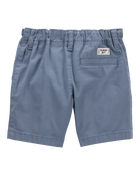 Baby Flat-Front Shorts - Blue, image 2 of 4 slides