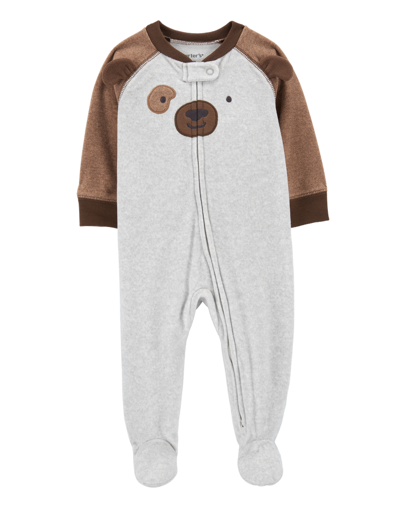 Baby Boys Baby Dog Fleece Zip Up Footie Sleeper Pyjamas 3M Carter s