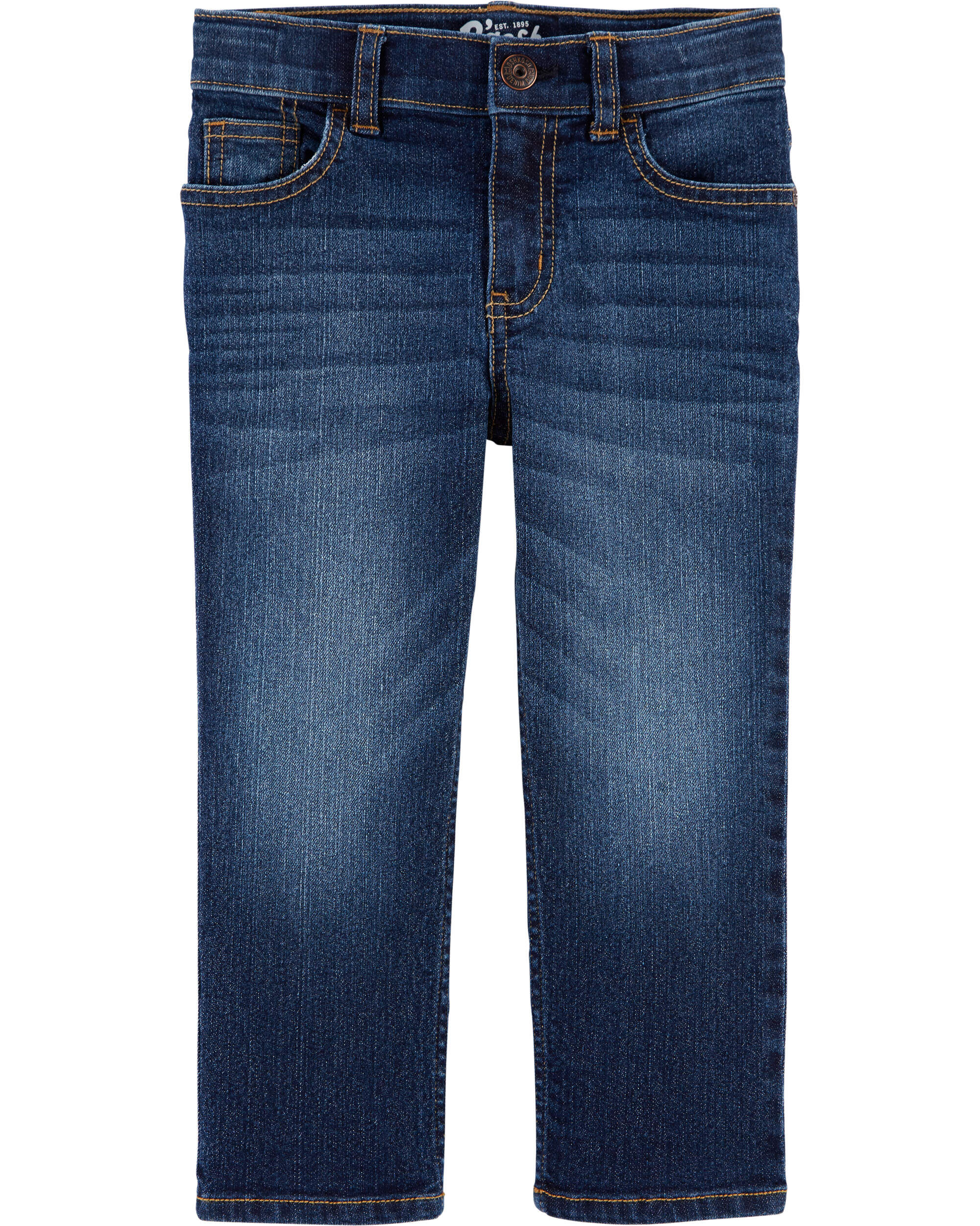 Blue Classic Jeans In Tumbled Medium Faded Wash | Carter's Oshkosh