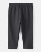 Baby Girl Pull-On Stretch Cozy Leggings - Black, image 2 of 4 slides
