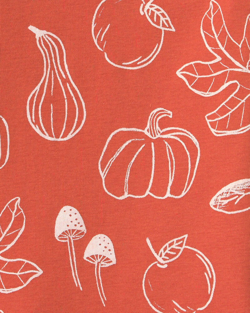 Tout-petit - Pyjamas 2 pi&egrave;ces en coton biologique &agrave; motif Courges d&rsquo;automne, image 3 sur 3 diapositives