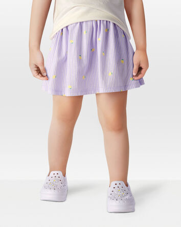 Enfant en bas âge Jupe-short rayée à citrons - Mauve, 