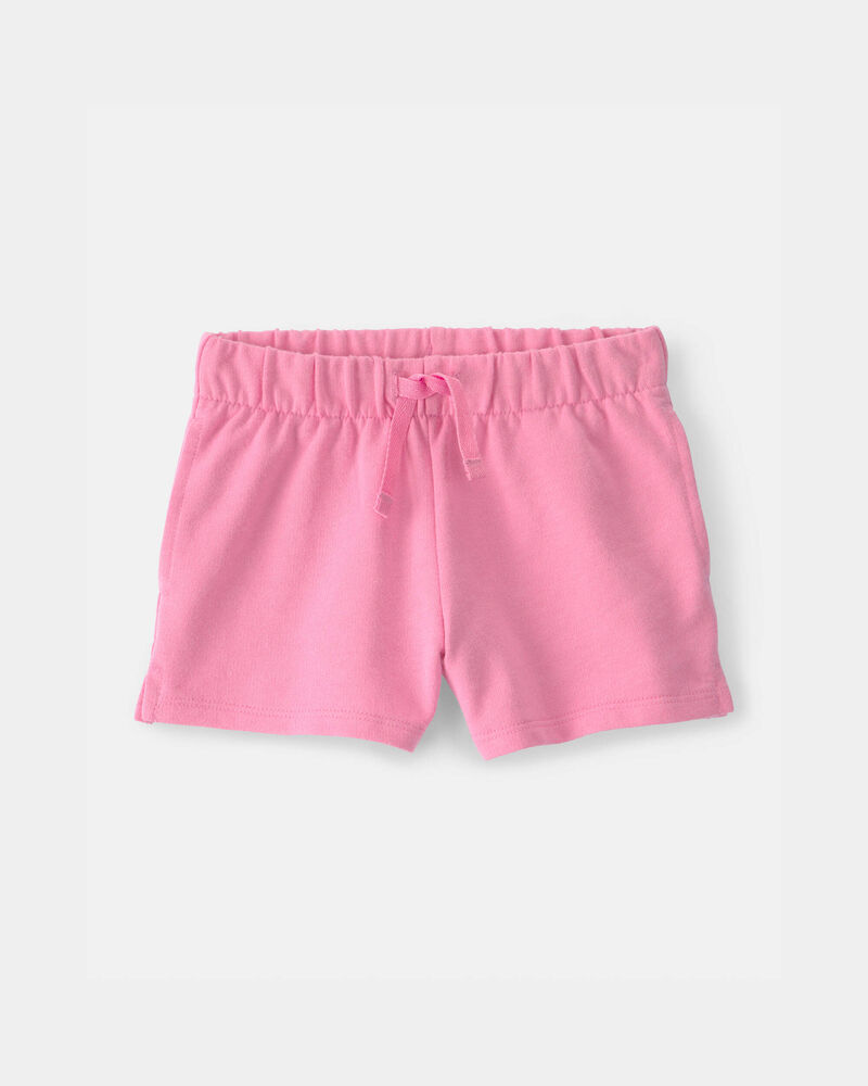 Toddler Girl French Terry Shorts - Pink, image 1 of 4 slides