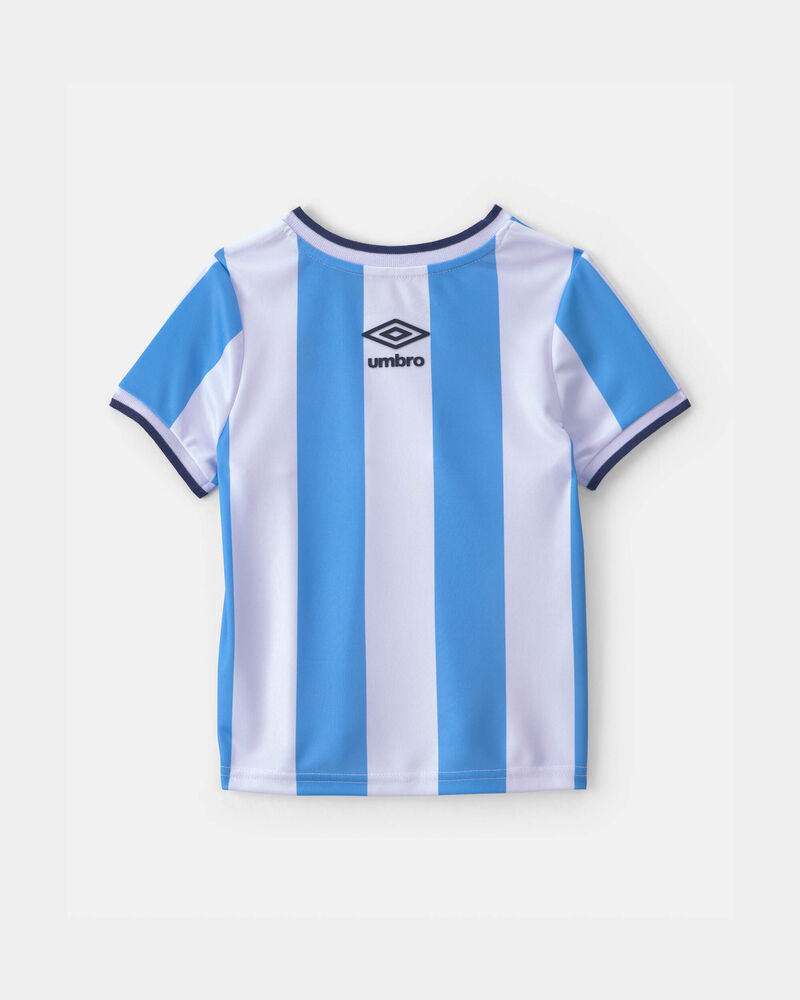 Ensemble 2 pi&egrave;ces chandail de soccer et jupe-short Umbro de l&rsquo;Argentine pour toute-petite - Bleu clair/Blanc, image 3 sur 9 diapositives
