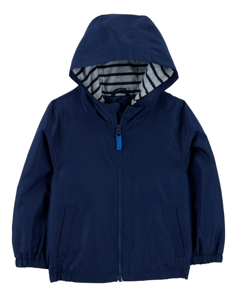 Toddler Solid Windbreaker Jacket - Navy, image 1 of 3 slides