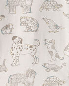 Toddler 2-Piece Organic Cotton Pyjama in Pet-Print, image 3 of 4 slides