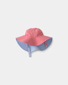 Baby Girl Reversible Swim Hat - Pink/Blue, image 3 of 4 slides