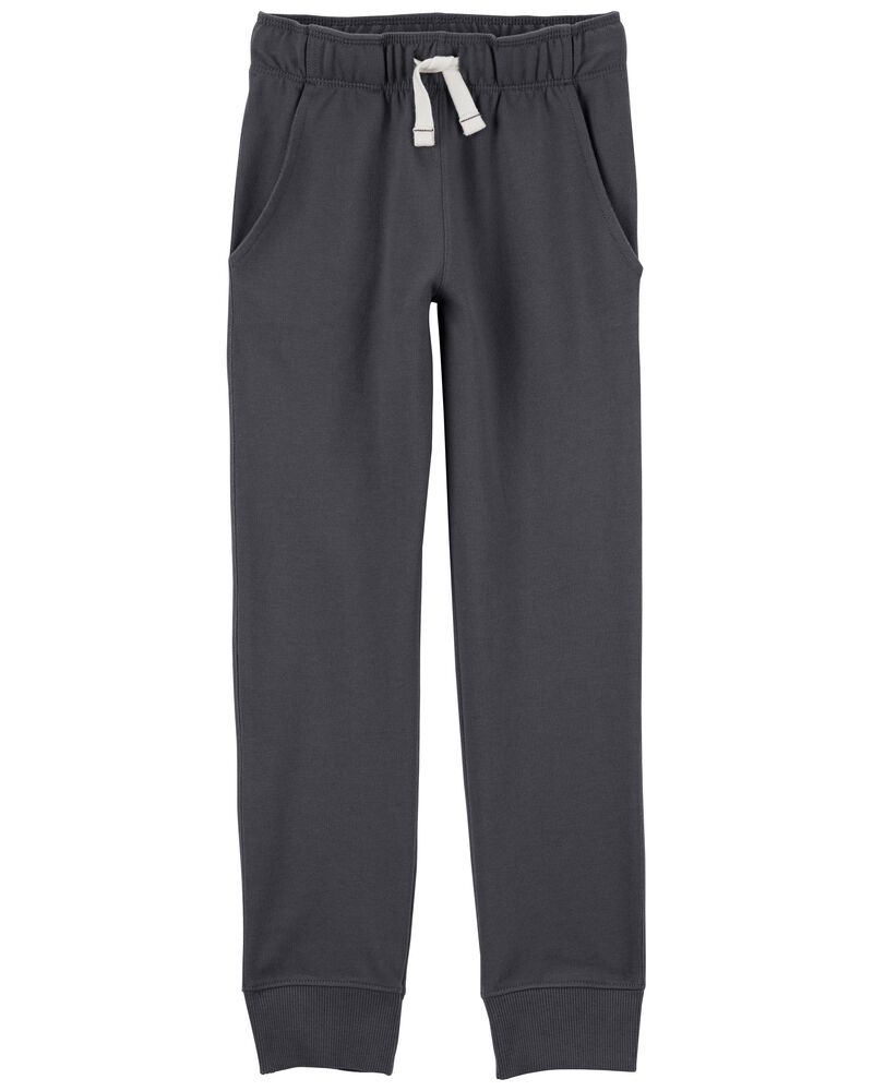 Grey Pull-On French Terry Joggers