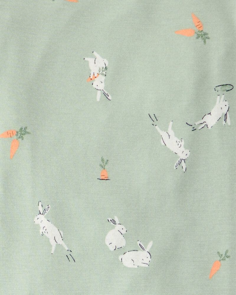 Kid Bunny PurelySoft 2-Piece Pyjama Set - Green, image 4 of 7 slides