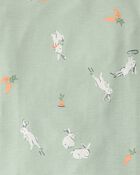 Kid Bunny PurelySoft 2-Piece Pyjama Set - Green, image 4 of 7 slides