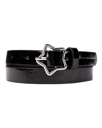 Star Buckle Belt - Black, 