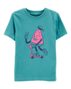 Toddler Watermelon Graphic Tee - Green, image 1 of 3 slides