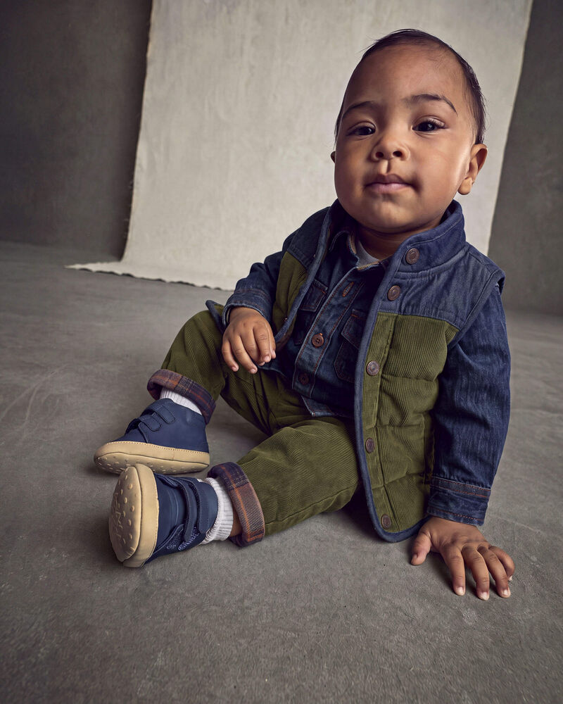 Baby Boy Corduroy Pants - Olive Green, image 2 of 5 slides