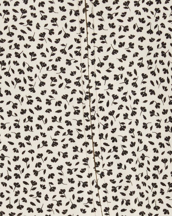 Baby Floral 2-Way Zip Cotton Sleeper, 