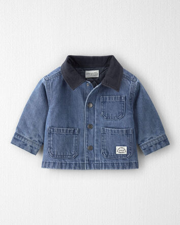 Baby Organic Cotton Denim Barn Jacket, 