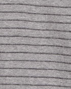 Baby Striped Hooded Shirt  - Grey, image 2 of 3 slides