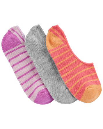 3-Pack No-Show Socks, 