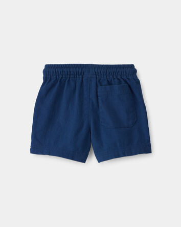 Baby Boy Twill Shorts - Blue, 