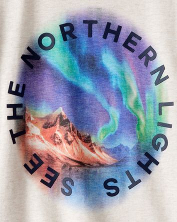 Gar&ccedil;ons - T-shirt graphique Northern Lights Adventure &ndash; Cr&egrave;me, 
