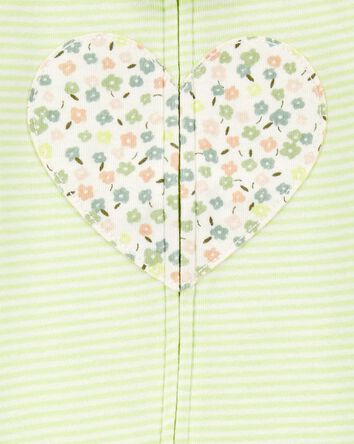 1-Piece Heart 100% Snug Fit Cotton Footless Pyjamas, 