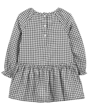 Toddler Plaid Peplum Dress, 