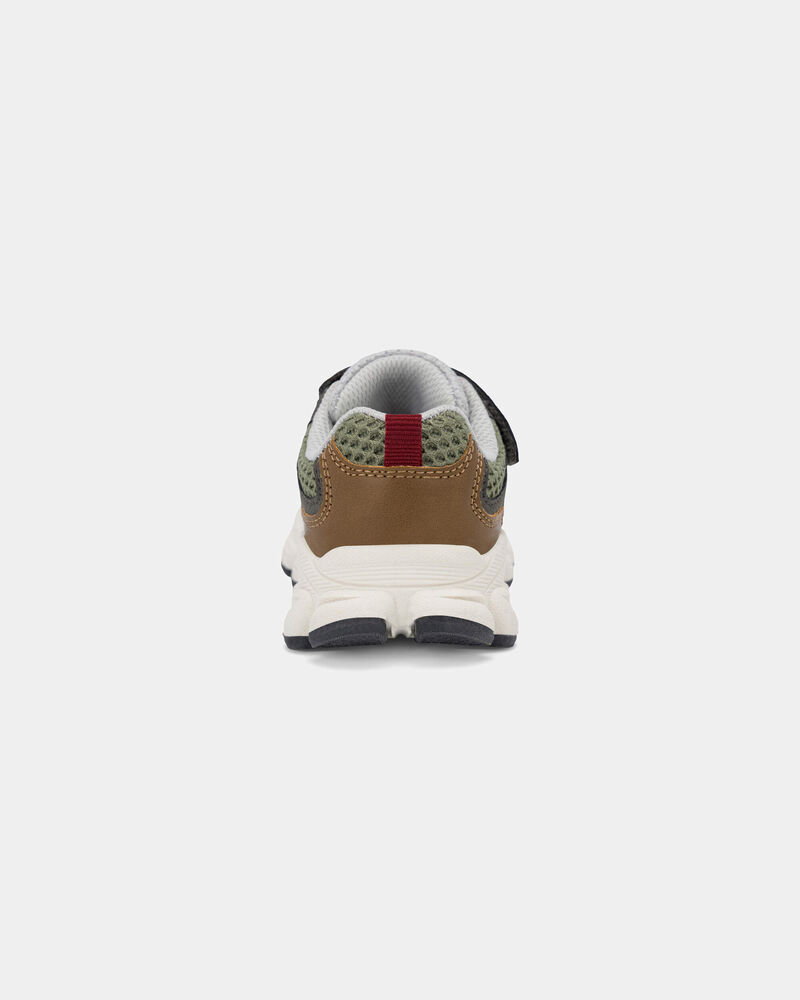 Tout-petit gar&ccedil;on - Chaussures de sport lumineuses &ndash; Vert/Brun, image 3 sur 6 diapositives