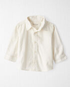Baby Boy Linen Button-Front Shirt, image 1 of 3 slides