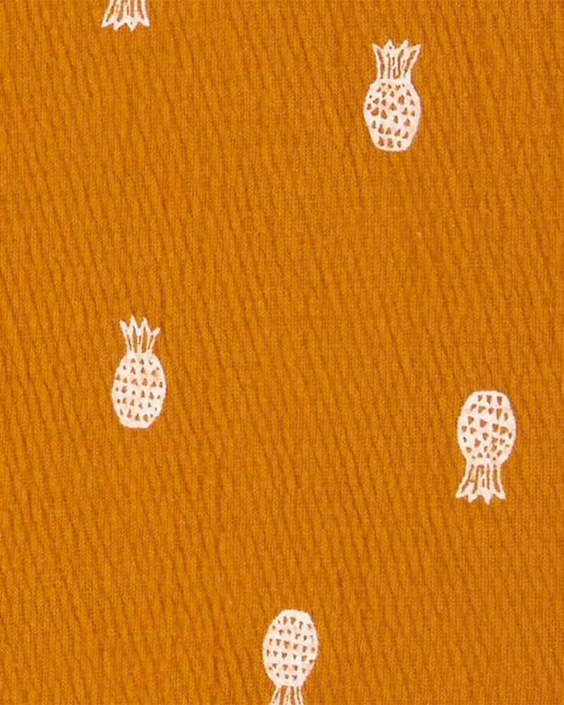 Toddler 2-Piece Pineapple-Print Shirt & Canvas Shorts Set, image 2 of 3 slides