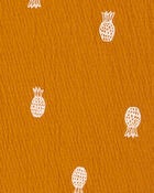 Toddler 2-Piece Pineapple-Print Shirt & Canvas Shorts Set, image 2 of 3 slides