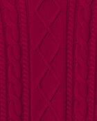 Boys Organic Cotton Cable Knit Sweater, image 2 of 4 slides